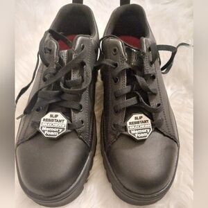 Skechers Black Sneakers with Mesh Upper and Rubber Sole
